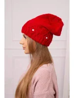 Dámská čepice Ramona K383 červená Dámská čepice Ramona K383 červená