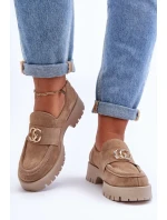 Dámské semišové polobotky s ozdobou Bežové Rosefalls Dámské semišové polobotky s ozdobou Bežové Rosefalls