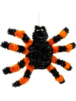 DEKORATIVNÍ FIGURKA HALLOWEENSKÝ PAVOUK ORANŽOVÝ