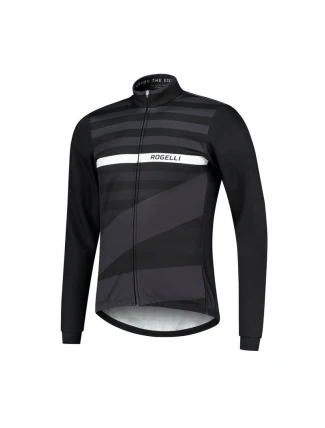 Rogelli zimní bunda STRIPE černá M