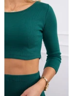 Souprava halenky a sukně zelená Souprava halenky a sukně zelená