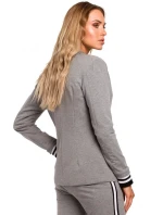 M459 Blejzr s pruhovanými žebrovanými manžetami - černý M459 Blejzr s pruhovanými žebrovanými manžetami - černý