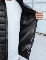 Pánská přechodná prošívaná bunda černá FashionStreet TX3270z