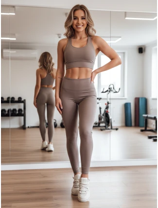 Dámské legíny s vysokým pasem ACTIVIS tmavě šedé FashionStreet UY2597 Dámské legíny s vysokým pasem ACTIVIS tmavě šedé FashionStreet UY2597