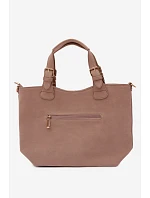 Bežová kabelka z imitace semiše Clarette