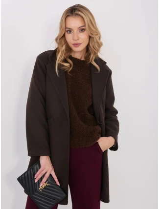 Kabát IT EN 20238.23 tmavě hnědý