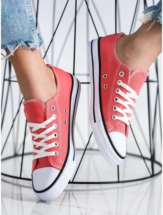 Výborné růžové  tenisky dámské bez podpatku