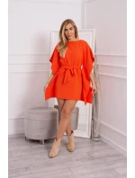 Oversize netopýří šaty oranžová Oversize netopýří šaty oranžová