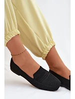 Materiálové Dámské Mokasiny Černé Dorielle