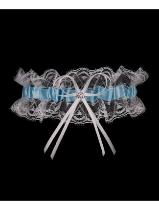 Podvazek PW-27 bílomodrá - Julimex