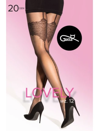 LOVELY 20 - Vzorované punčochy W.12