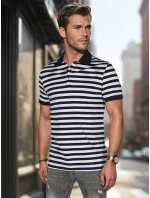 Pánská pruhovaná polokošile tmavě modrá FashionStreet PX0641 Pánská pruhovaná polokošile tmavě modrá FashionStreet PX0641