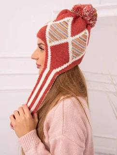 Dámská klapka na uši Eunika K322 červená