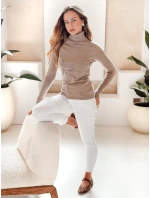 Dámský svetr s rolákem VANORIA beige FashionStreet MY2489