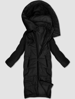 Černá dlouhá lehce zateplená dámská bunda S'West (B8509-1)
