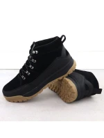 Pánské nevyhřívané kožené trapery černé Big Star SS174265