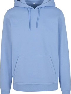 Build your Brand BY 011 Mikina s kapucí z těžké bavlny 56.0011 powder blue