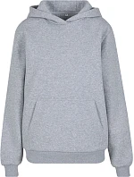 Build your Brand BY 289 Dámská oversize mikina s kapucí "Fluffy" 56.0289 heather grey