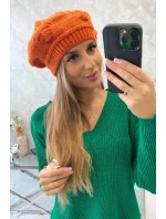 Dámská čepice Sofia K369 oranžová Dámská čepice Sofia K369 oranžová