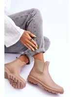 Dámské matné gumáky Bežové Helinca