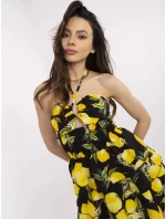 Šaty MI SK 23708.60 černá a žlutá