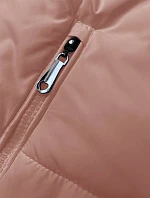 Dámské krátké tričko bez límce růžové (16M9092-51)