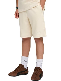 Dětské šortky Puma ESS Small No.1 Logo, béžové, 692974 87