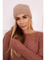 Fleecová čepice Anna K238 tmavě béžová Fleecová čepice Anna K238 tmavě béžová