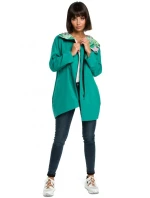 B091 Mikina na zip Oversized - černá B091 Mikina na zip Oversized - černá