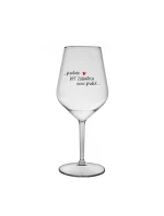 PROTOŽE BÝT ZUBAŘKA NENÍ PRDEL - čirá nerozbitná sklenice na víno 470 ml PROTOŽE BÝT ZUBAŘKA NENÍ PRDEL - čirá nerozbitná sklenice na víno 470 ml