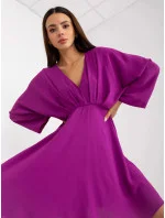 Tmavě fialové minišaty 119818.19 - FPrice Tmavě fialové minišaty 119818.19 - FPrice