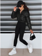 Dámská krátká zimní bunda s kapucí černá FashionStreet TY5416