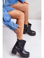 Dámské Kožené Boty Na Zip 3435 Lewski Černé