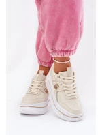 Dámské Sportovní Boty Na Platformě Béžové Caldeno