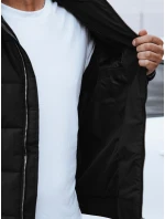 Pánská prošívaná bunda černá FashionStreet TX4637