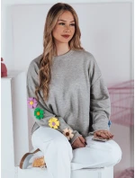 Dámská oversize mikina RAWEL šedá FashionStreet RY2387 Dámská oversize mikina RAWEL šedá FashionStreet RY2387