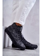 Dámské Tenisky Big Star Vysoké Zateplené Černé GG274069 Dámské Tenisky Big Star Vysoké Zateplené Černé GG274069