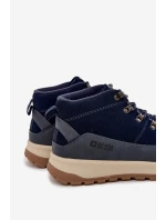Pánské zateplené trekingové boty Big Star – tmavě modré Pánské zateplené trekingové boty Big Star – tmavě modré
