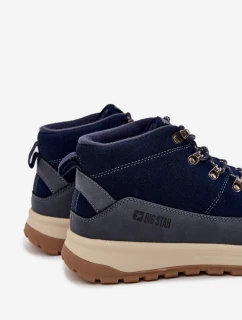Pánské zateplené trekingové boty Big Star – tmavě modré