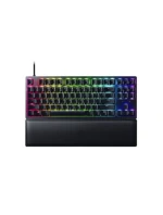 Razer Hunter V2 bez numerické klávesy, herní klávesnice, optická, LED RGB, USA, černá, drátová, klikací fialový spínač