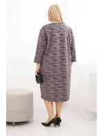 Dámské šaty z žoržetu Plus Size s výstřihem do V fango Dámské šaty z žoržetu Plus Size s výstřihem do V fango