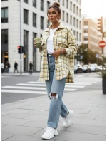 Dámská kostkovaná zelenožlutá košile FashionStreet DY0481