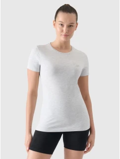 Dámské bavlněné slim tričko 4F 4FWMM00TTSHF2255-27M