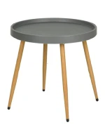 BALKONOVÝ NÁBYTEK SET STŮL A 2 ŽIDLE ŠEDÁ