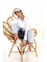 Dámské Kožené Tenisky Se Stuhou BIG STAR DD274685 Bile Dámské Kožené Tenisky Se Stuhou BIG STAR DD274685 Bile