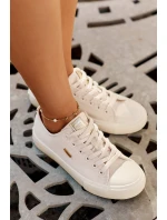 Dámské Textilní Tenisky Big Star RR274768 Béžové