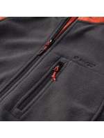 Pánská mikina Polar Monar M 92800621574 šedo-oranž - Hi-Tec Pánská mikina Polar Monar M 92800621574 šedo-oranž - Hi-Tec