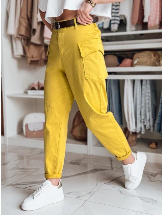 Dámské pytlovité kalhoty GOTRENDI hořčicové FashionStreet UY2527