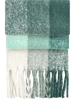 Beechfield B 494R Šála "Fluffy Check" 53.494R green check Beechfield B 494R Šála "Fluffy Check" 53.494R green check