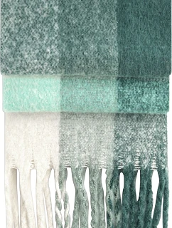 Beechfield B 494R Šála "Fluffy Check" 53.494R green check
